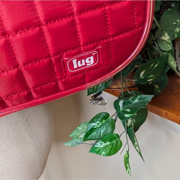 Lug Red Quilted Women's Gym Duffle Bag - Picture 2 of 11